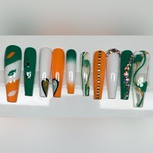 Irish/st Patrick’s day  press on nails